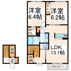 グリナージュ・フロールの物件間取画像